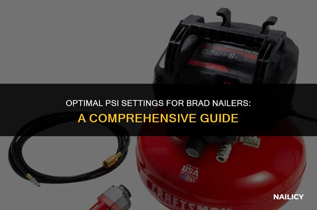 how many psi used for brad nailer