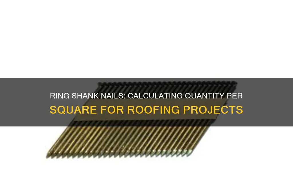 how many ring shank nails per square