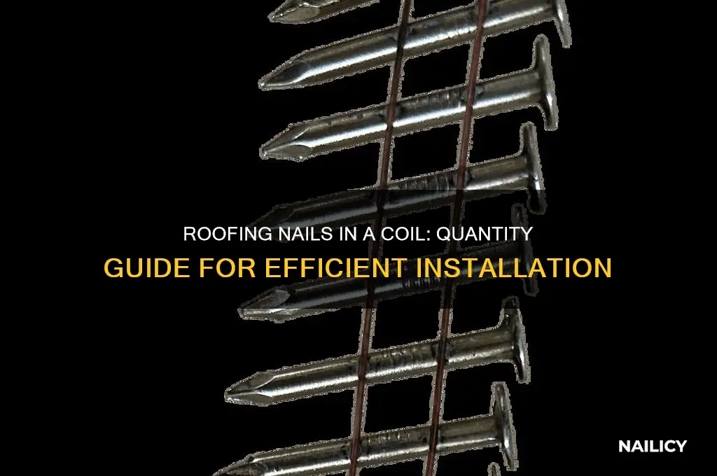 how many roofing nails in a coil