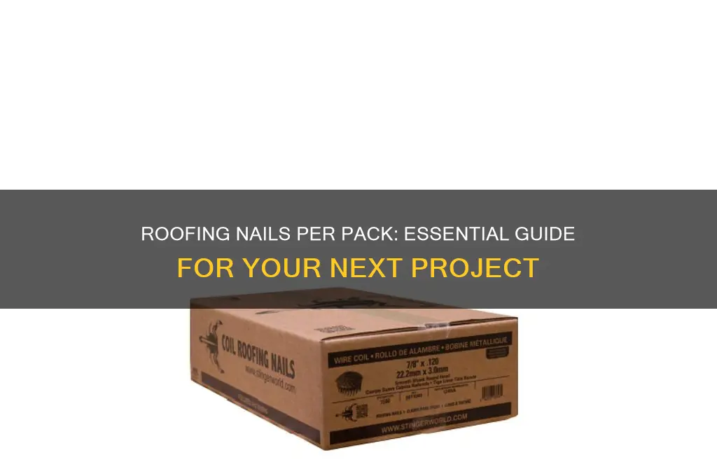 how many roofing nails in a pack