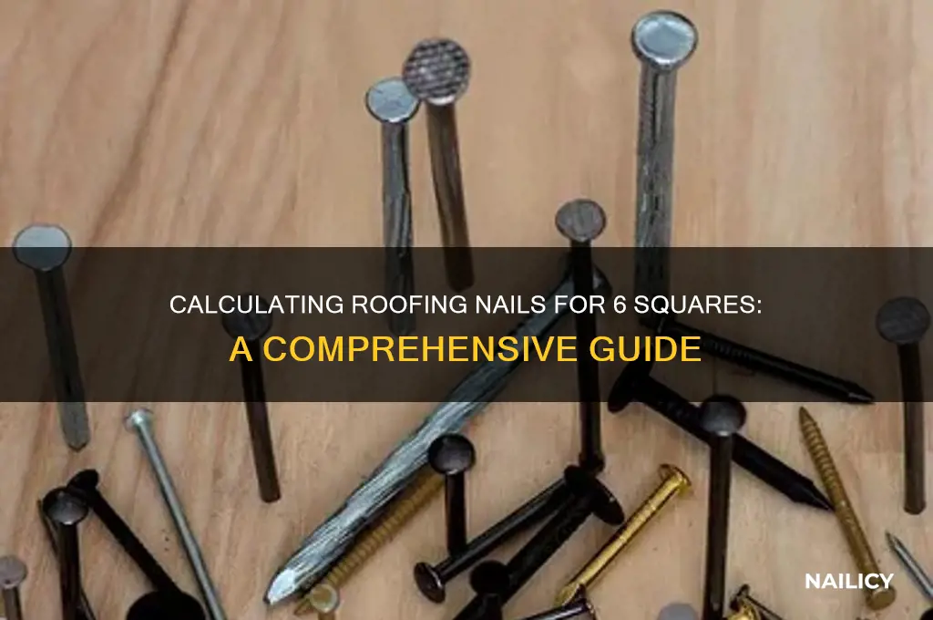 how many roofing nails needed for 6 squares