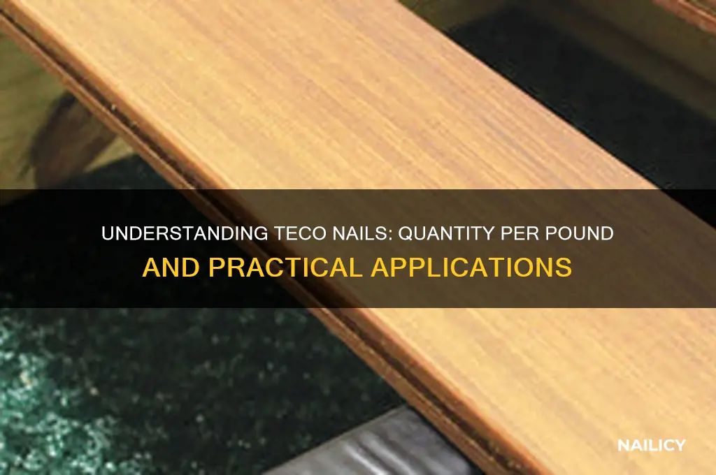 how many teco nails in a pound