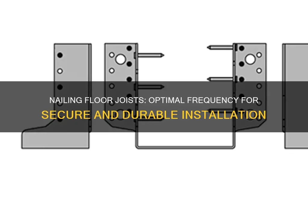 how many times to nail floor joist