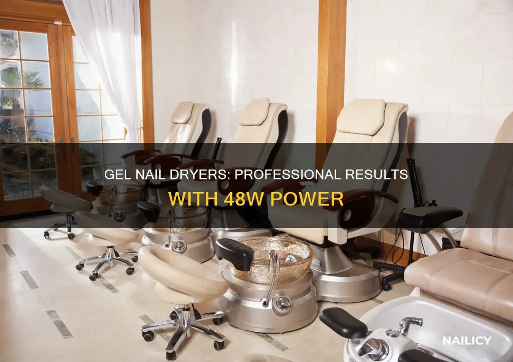 how many w is a professional gel nail dryer