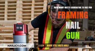Powering Your Framing Nail Gun: Choosing the Right Generator Wattage