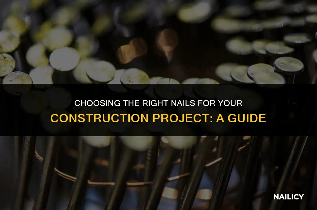 how many what kind of nails to use for construction