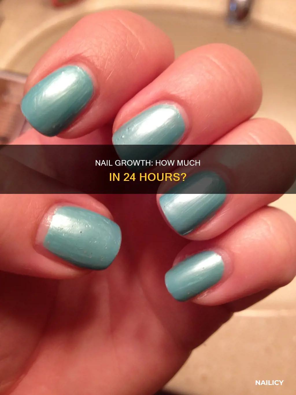 how much a nail grow in a day