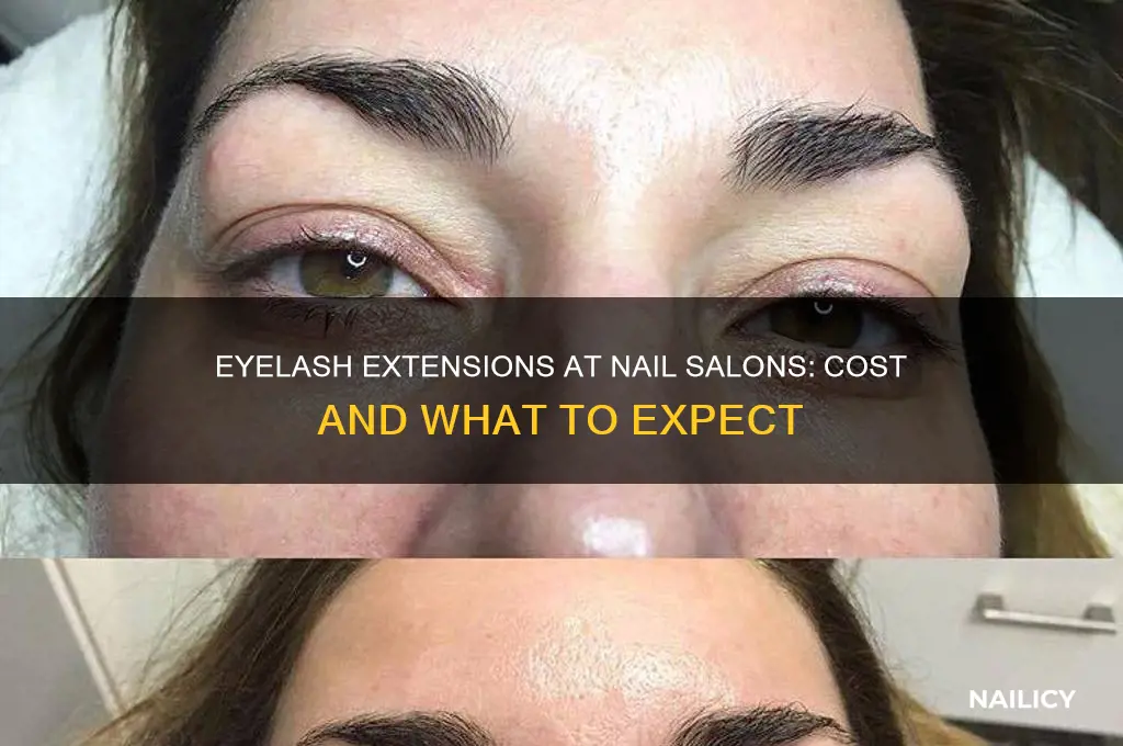 how much are eyelash extensions at a nail salon
