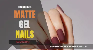 Matte Gel Nails: Cost and Application Process