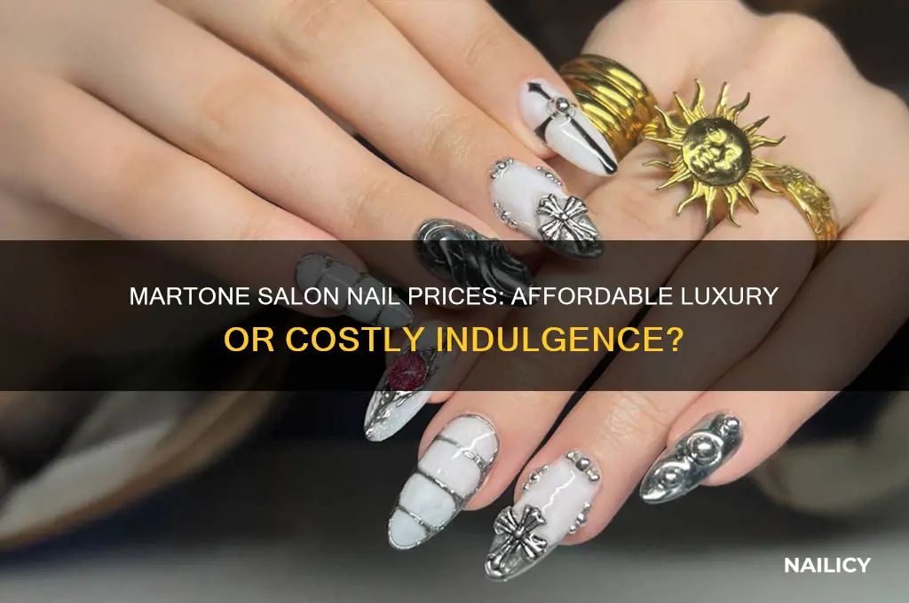 how much are nails at martone salon