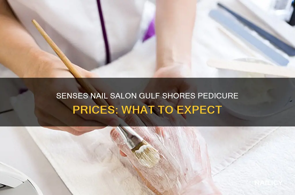 how much are pedicures at senses nail salon gulf shores