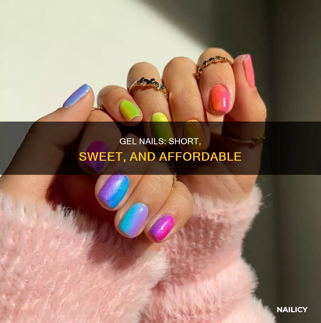 how much are short gel nails