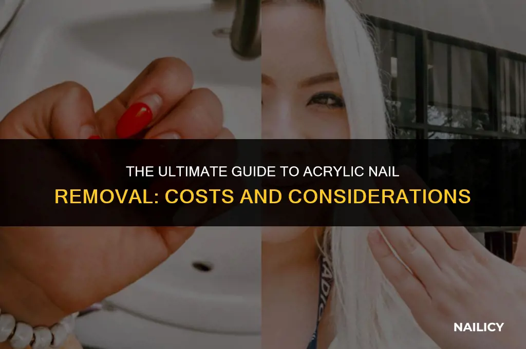 how much charge to get acycrlikc nails off