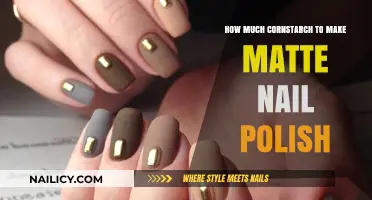 DIY Matte Nail Polish: Perfect Cornstarch Ratio for a Flawless Finish