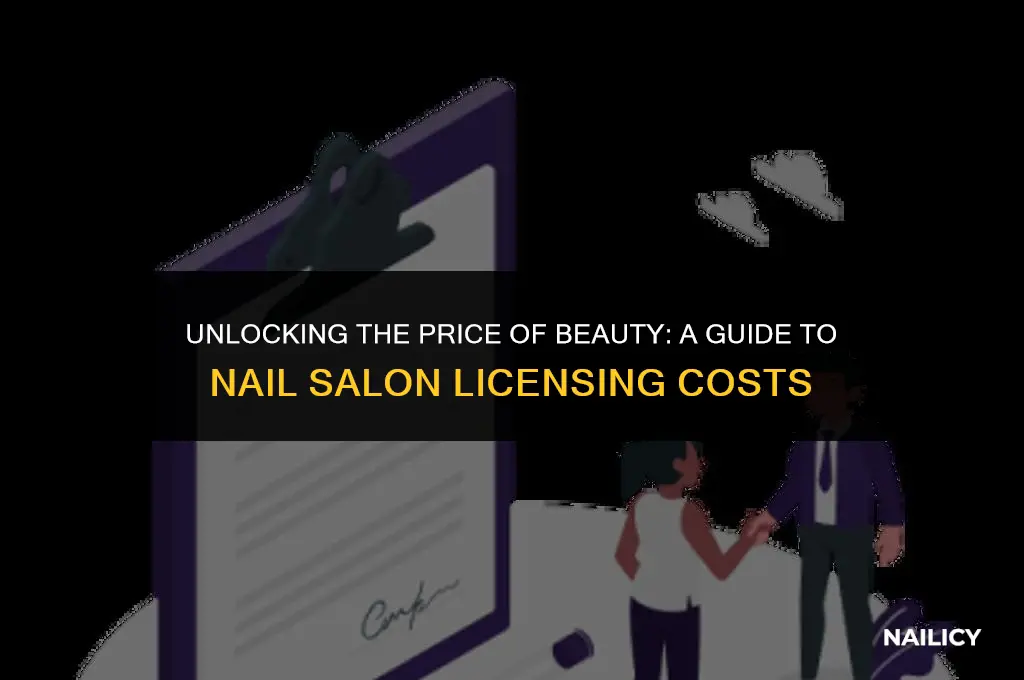 how much cost to get a nail salon license