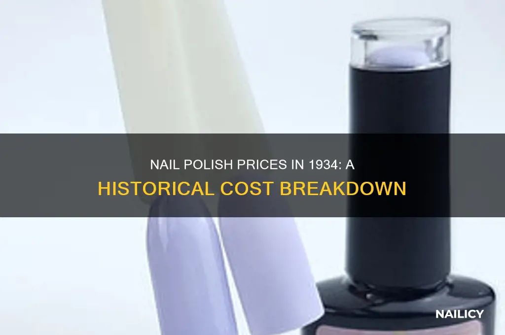 how much did nail polish cost in 1934