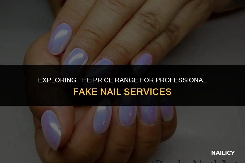 how much do fake nails cost to get done