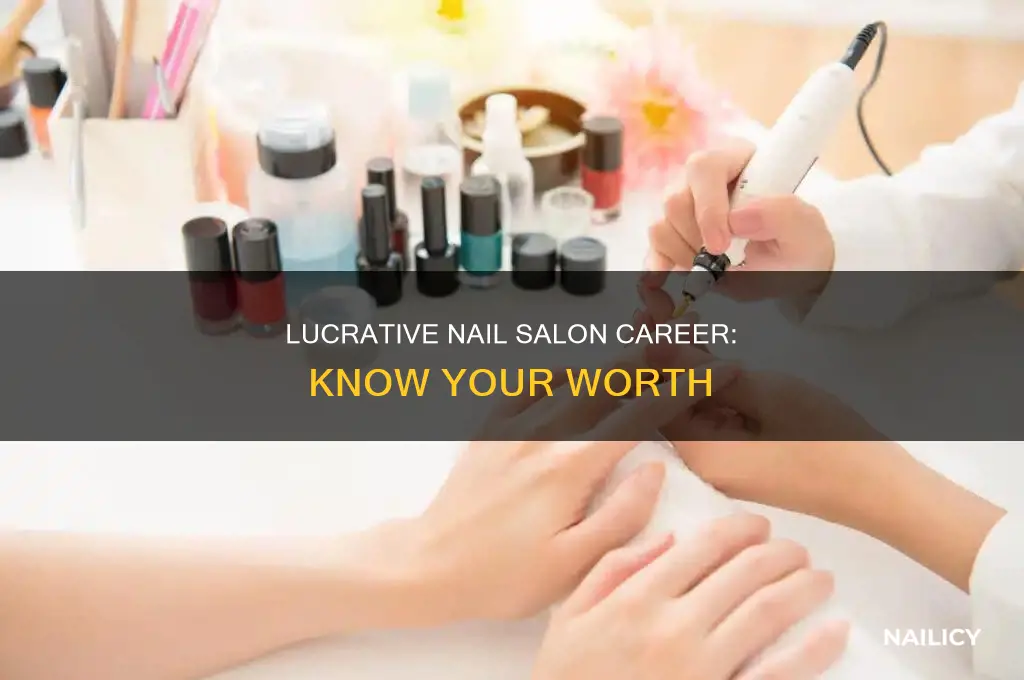 how much do nail salon knwer makes