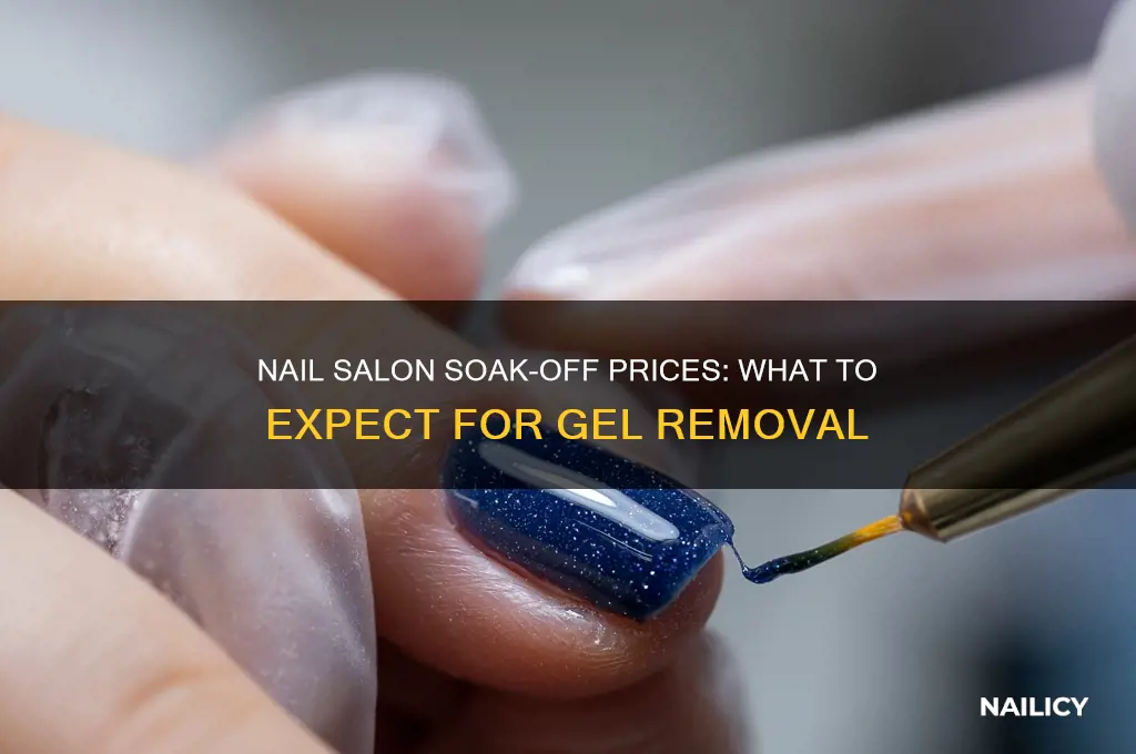 how much do nail salons charge for soak offs