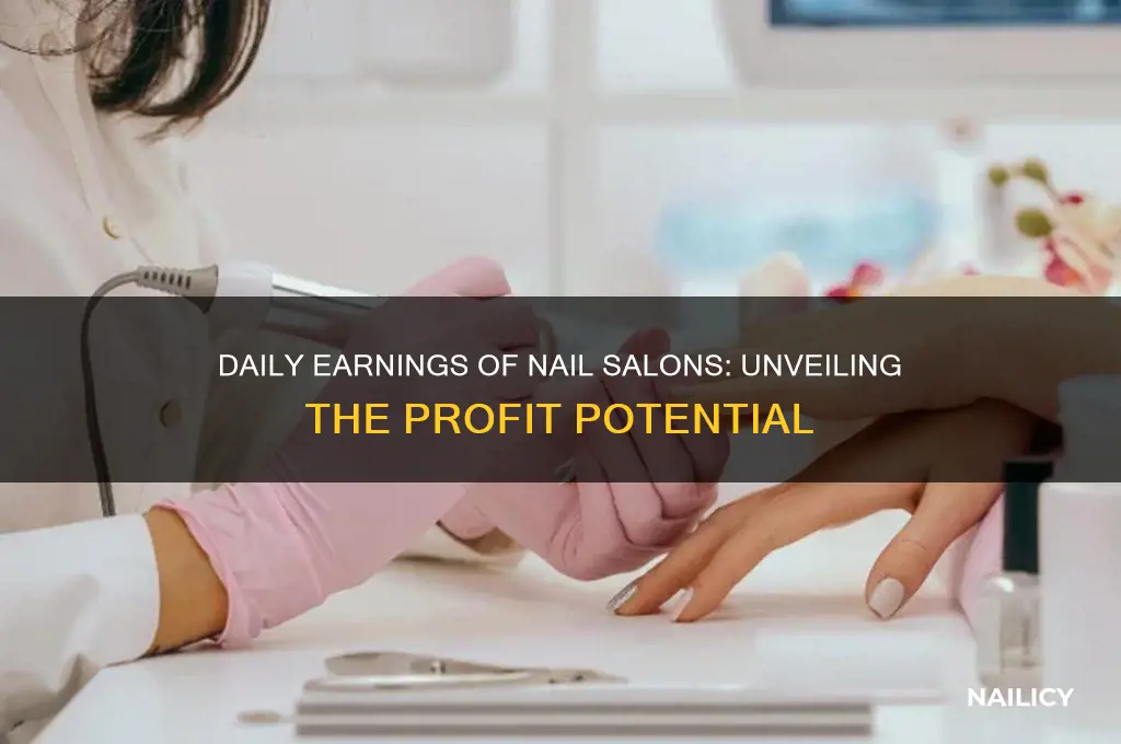 how much do nail salons make a day