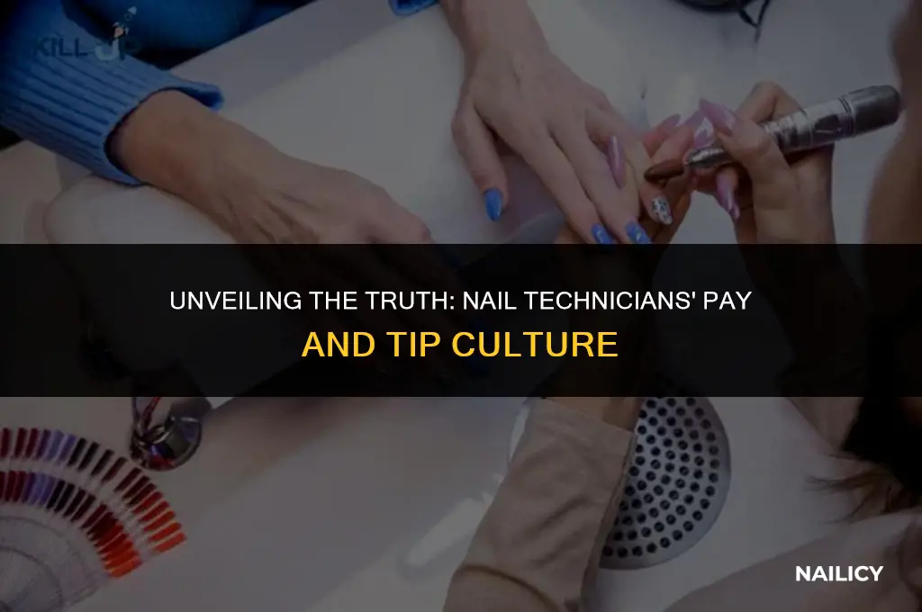 how much do nail technicians get paid tips