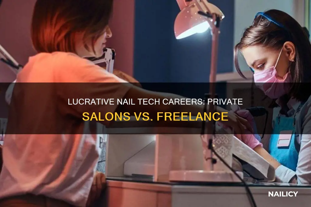 how much do private nail techs make