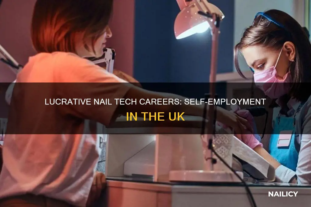 how much do self employed nail techs make uk