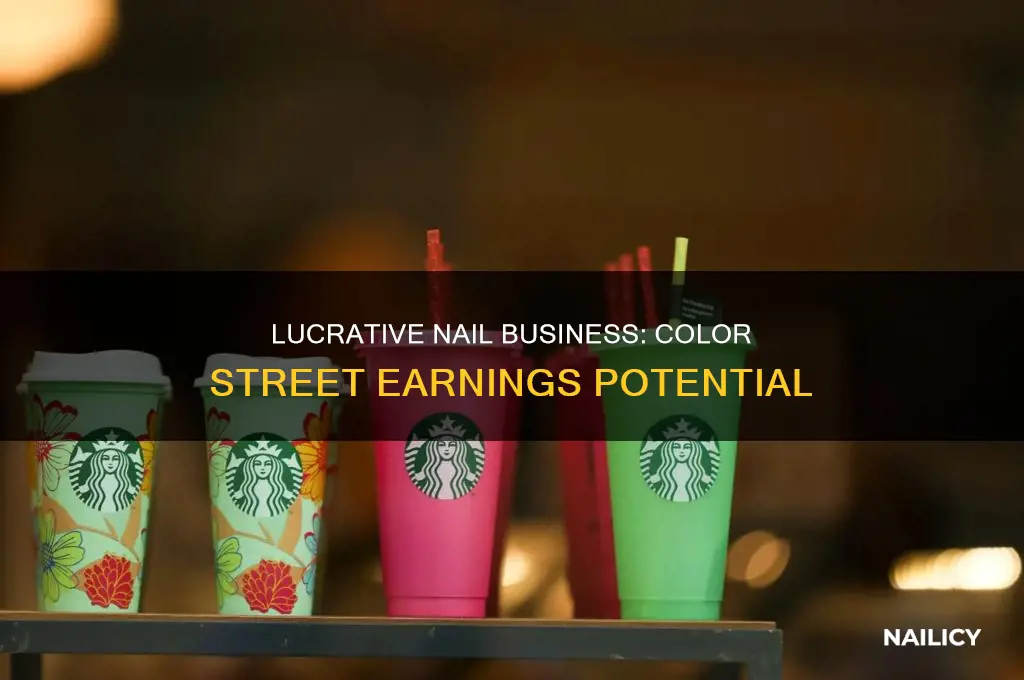 how much do you make off color street nails