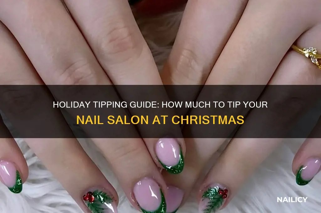 how much do you tip nail salon at christmas