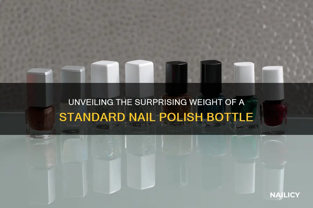 how much does a bottle of nail polish weigh