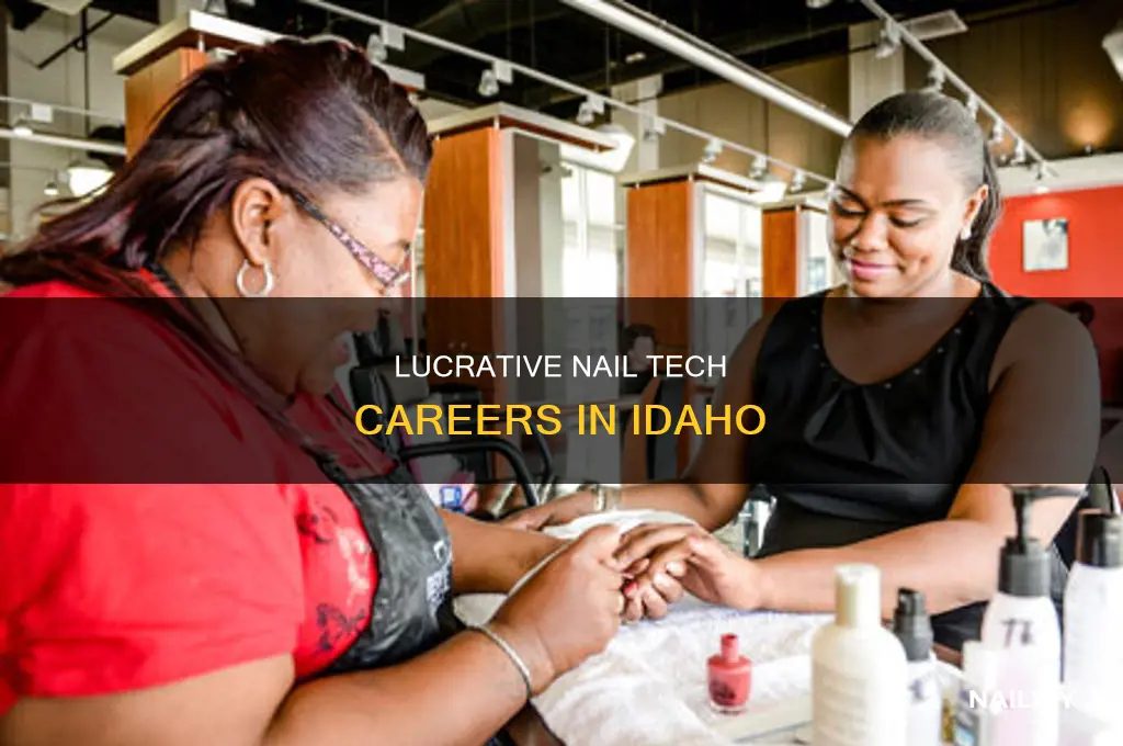 how much does a nail tech make in idaho