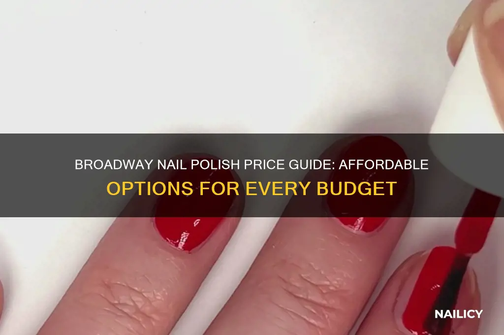 how much does broadway nail polish cost