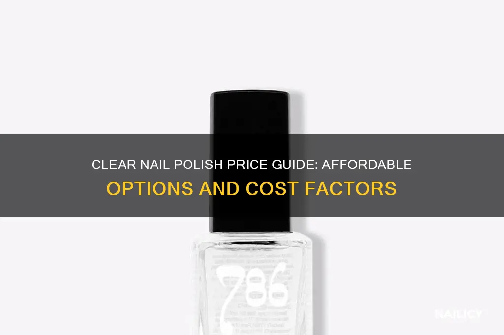 how much does clear nail polish cost