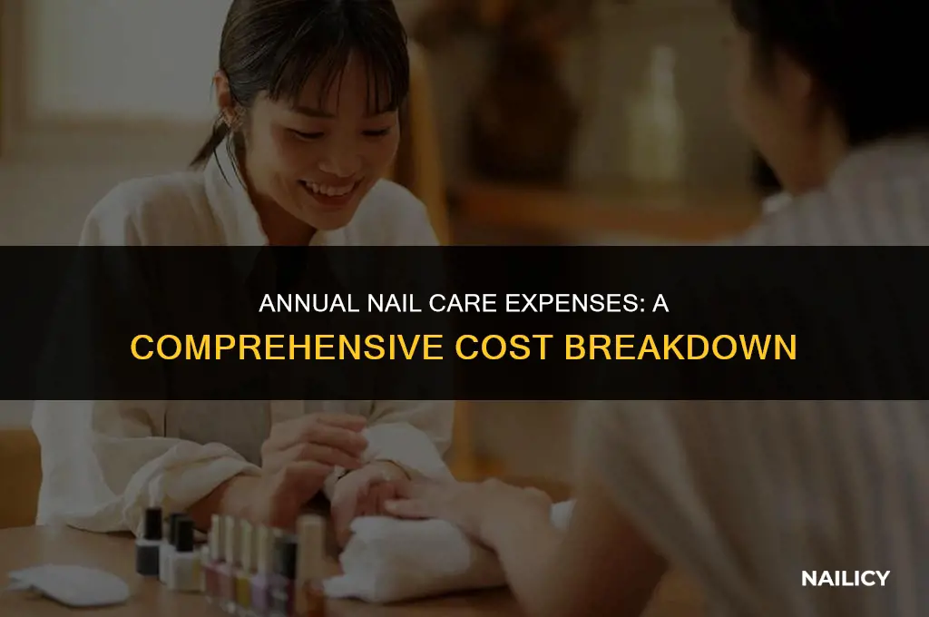 how much does getting nails done cost per year