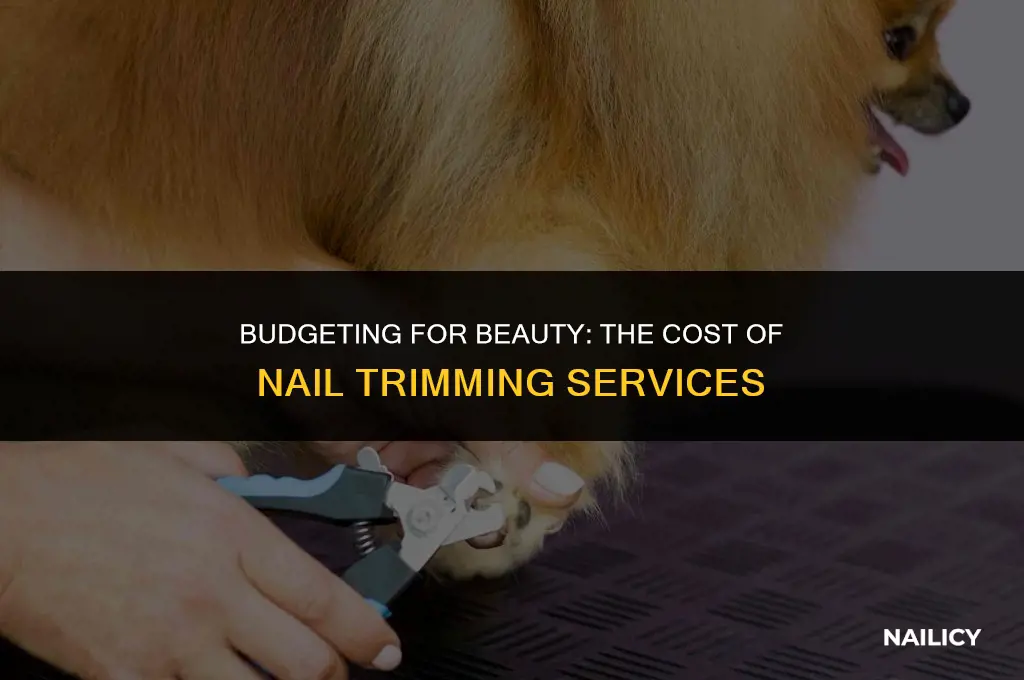 how much does getting nails trimmed cost