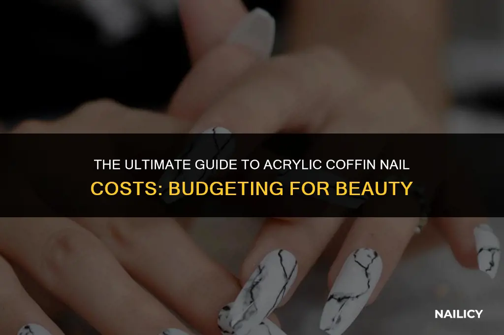 how much does it cost to get acrylic coffin nails