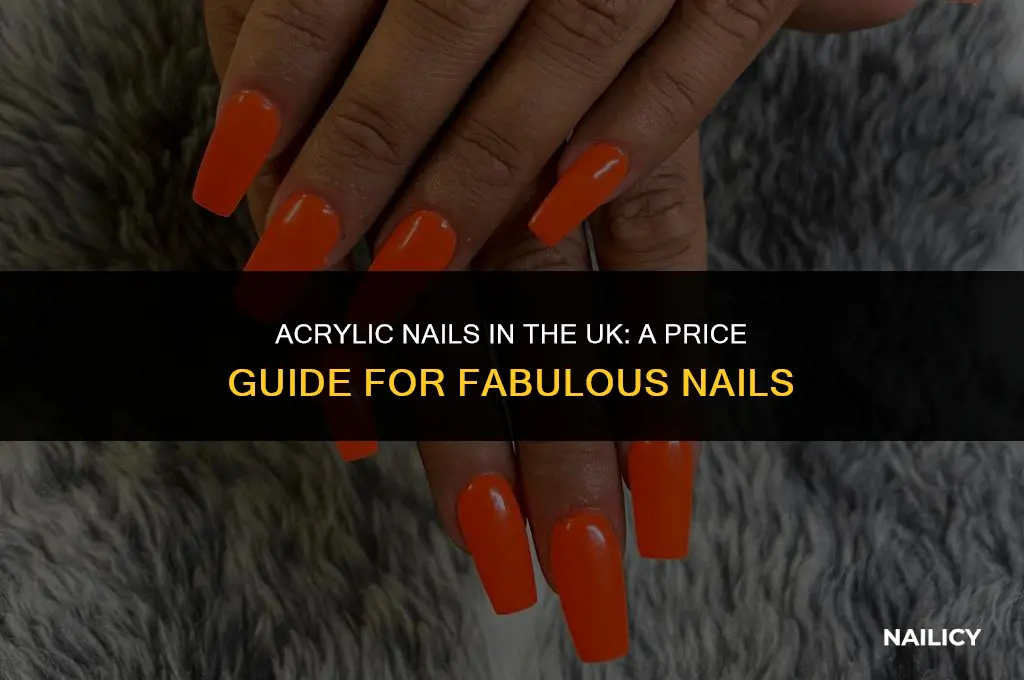 how much does it cost to get acrylic nails uk