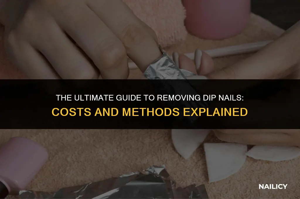 how much does it cost to get dip nails off