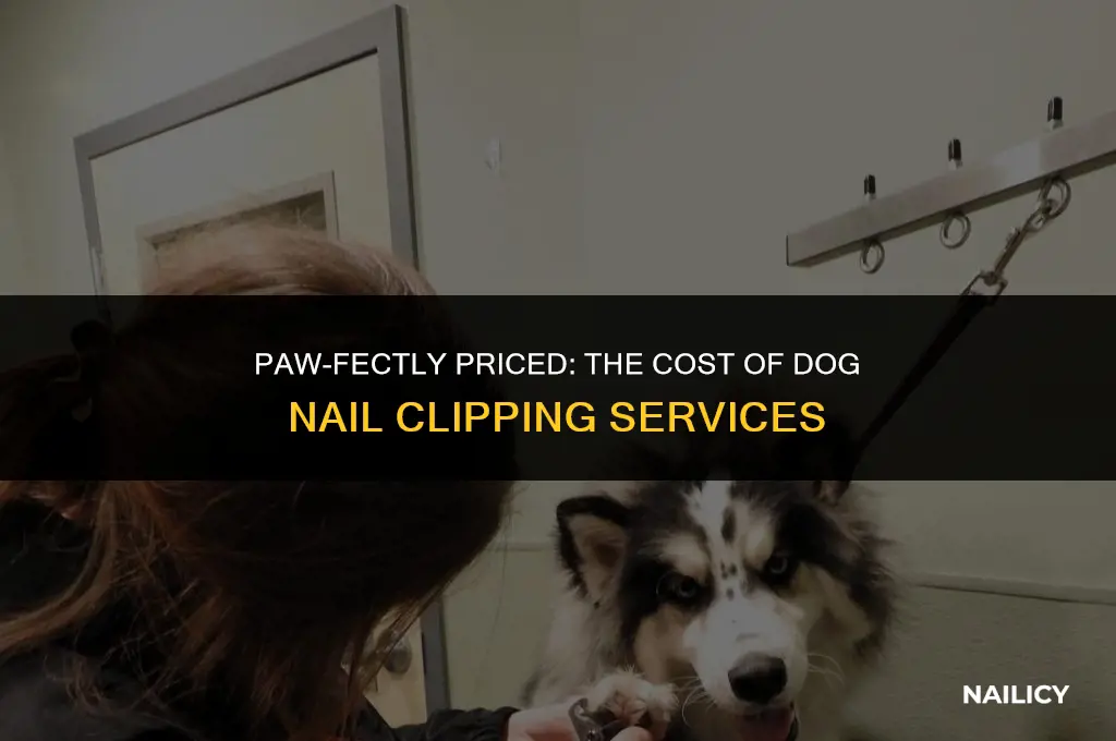 how much does it cost to get dog nails clipped