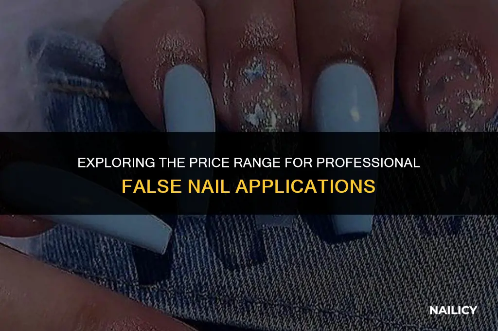 how much does it cost to get false nails