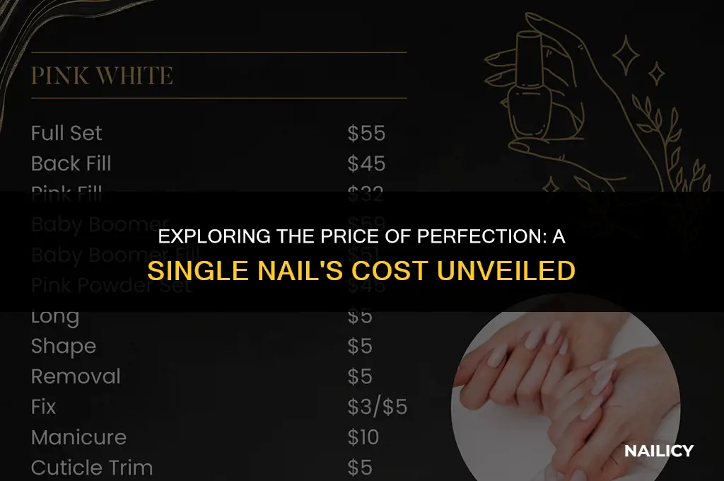 how much does it cost to get one nail done