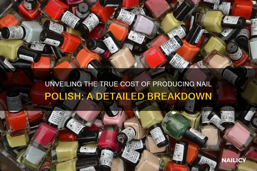 how much does it cost to produce nail polish