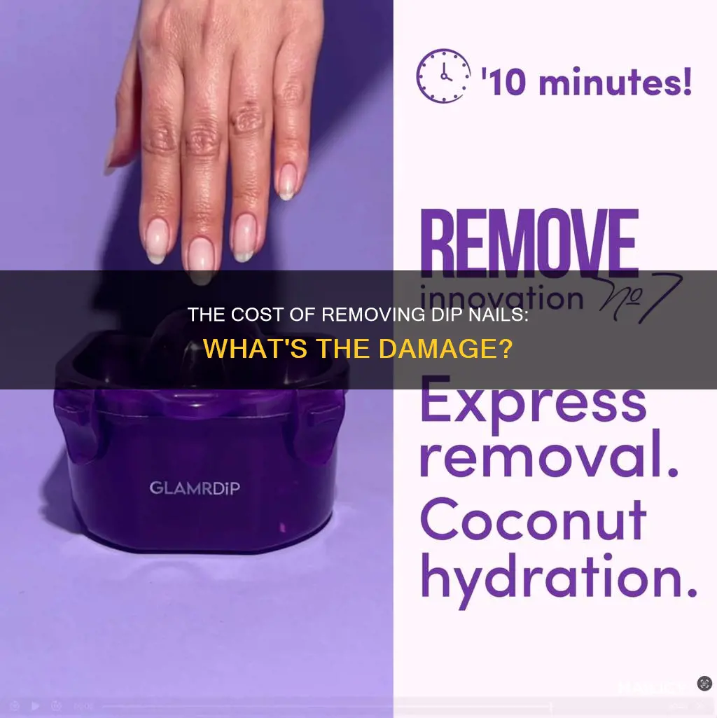how much does it cost to remove dip nails