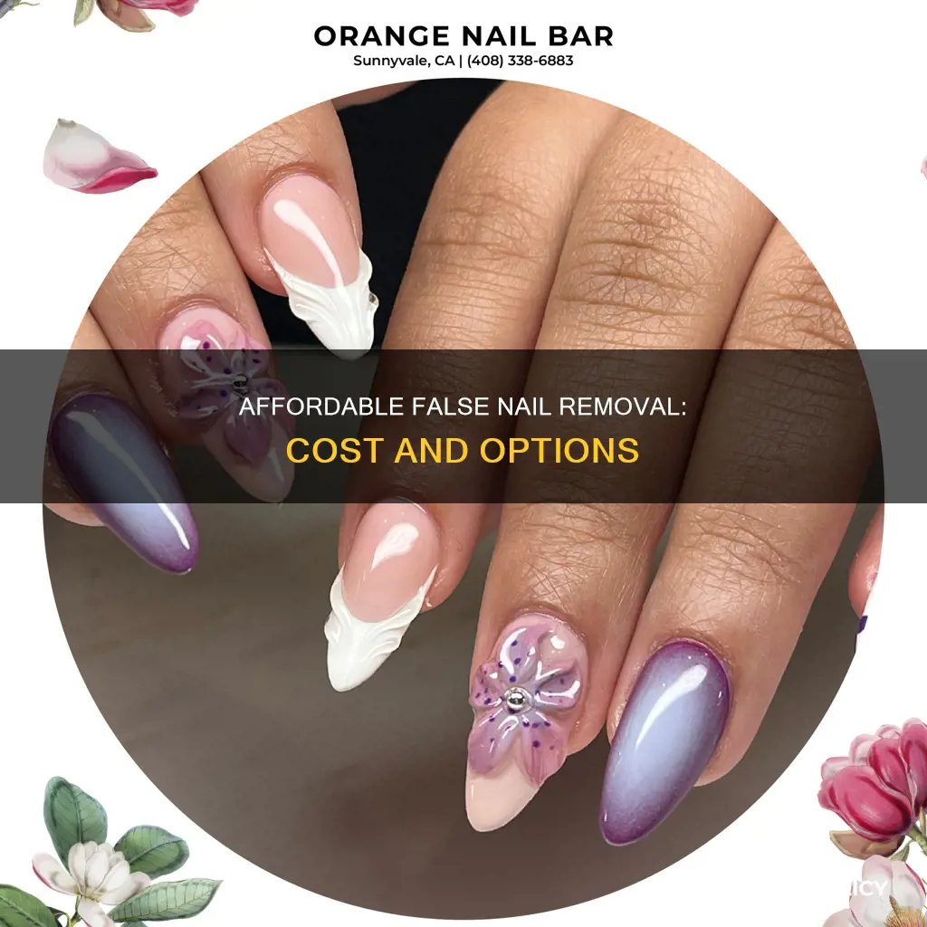 how much does it cost to remove false nails