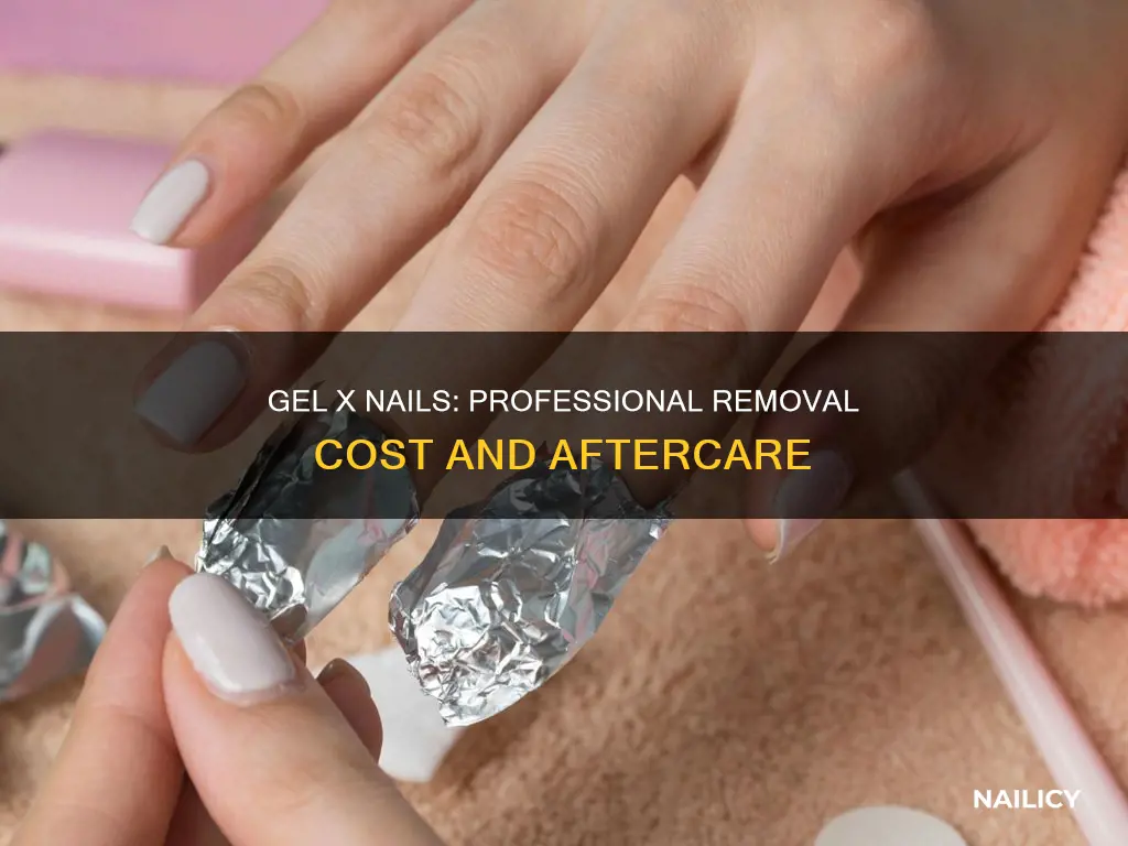 how much does it cost to remove gel x nails