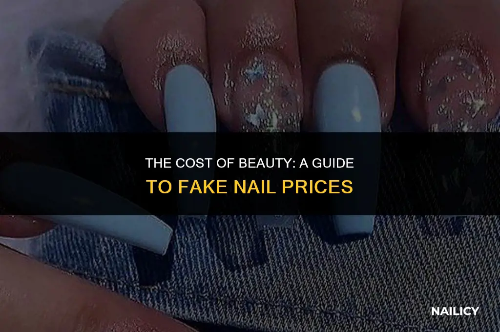 how much does it got ro get fake nails