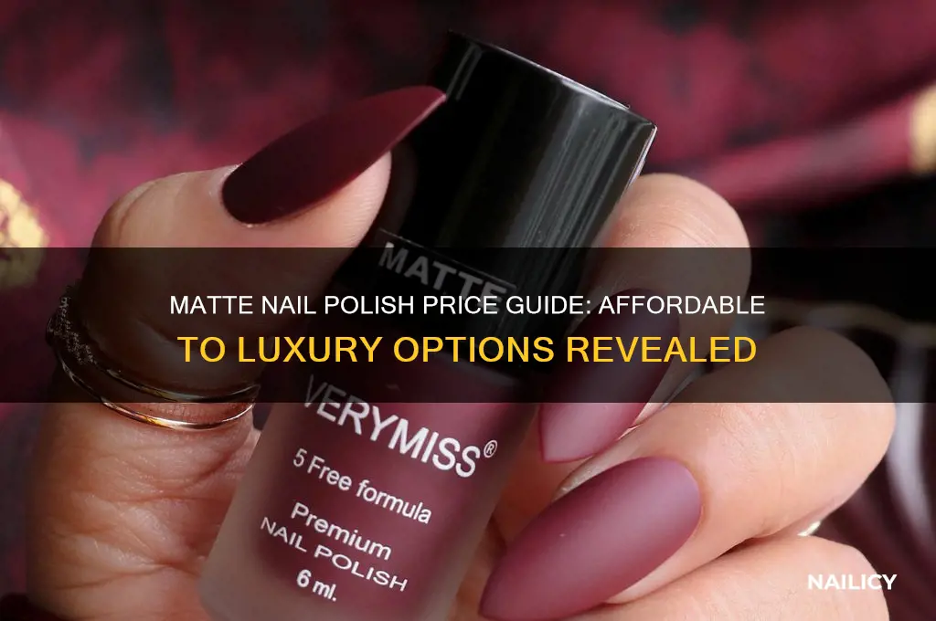 how much does matte nail polish cost