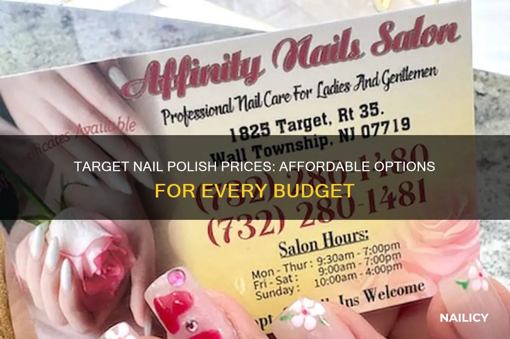 how much does nail polish cost at target