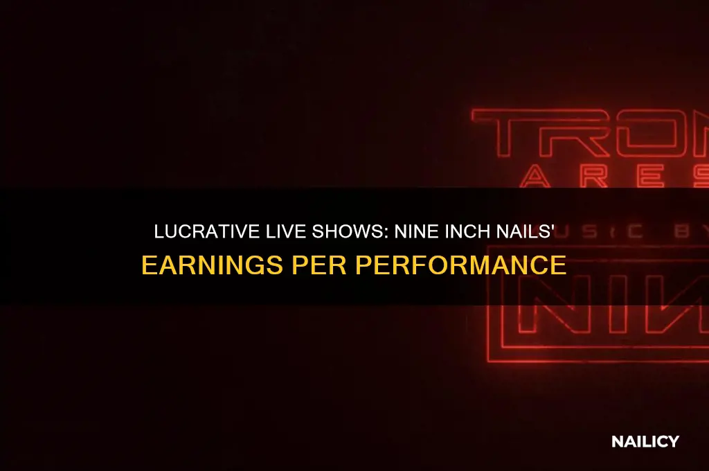 how much does nine inch nails make per show