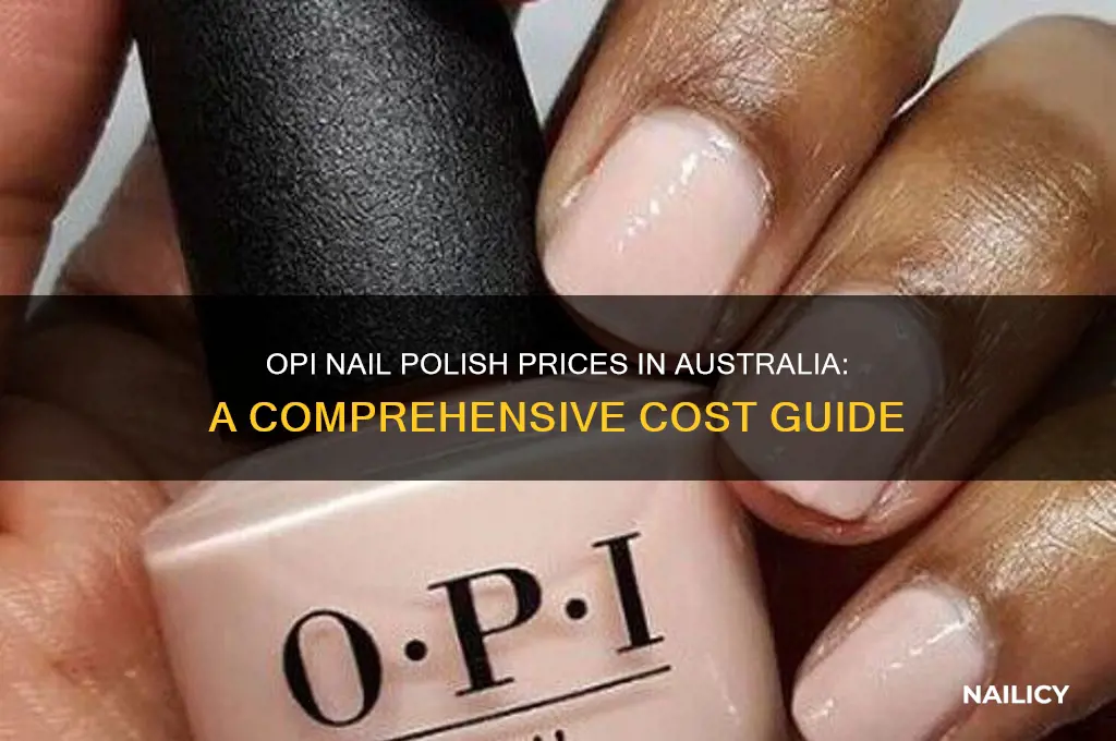how much does opi nail polish cost in australia